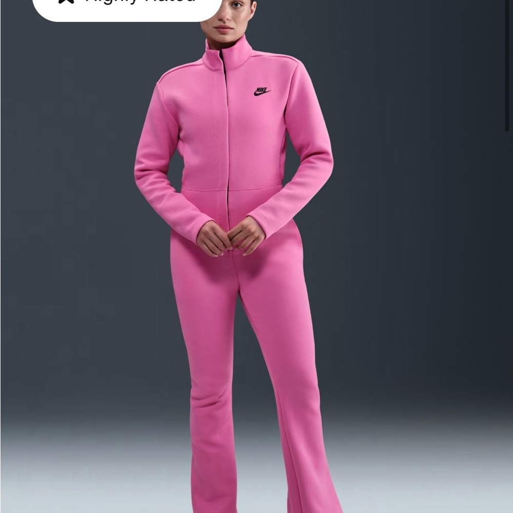 Nike Pink Fleece Jumpsuit